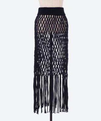 【HYKE】ROPE NET SKIRT ROPE NET SKIRT-ロープネットスカート-HYKE（ハイク）通販| st
