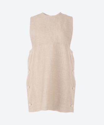 ＜HYKE (Women)＞ＬＩＮＥＮ　ＬＯＮＧ　ＶＥＳＴ