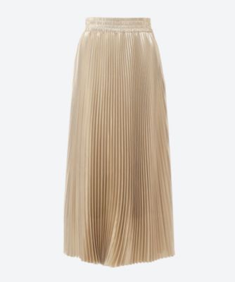 ＜HYKE (Women)＞ＧＯＬＤ　ＰＬＥＡＴＥＤ　ＳＫＩＲＴ