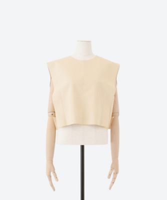 【極美品】HYKE ハイク ULTRASUEDE CROP TOP グレー M ULTRASUEDE CROPPED TOP | HYKE (Women