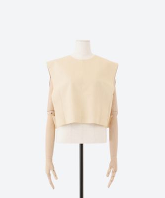 【極美品】HYKE ハイク ULTRASUEDE CROP TOP グレー M ULTRASUEDE CROPPED TOP | HYKE (Women