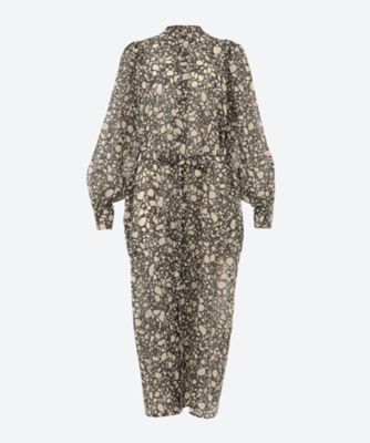 ＜HYKE (Women)＞ＰＥＢＢＬＥ　ＰＲＩＮＴＥＤ　ＤＲＥＳＳ