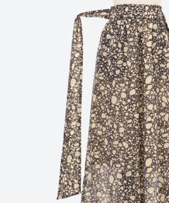 PEBBLE PRINTED WIDE LEG PANTS | HYKE 