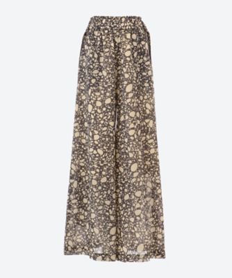 ＜HYKE (Women)＞ＰＥＢＢＬＥ　ＰＲＩＮＴＥＤ　ＷＩＤＥ　ＬＥＧ　ＰＡＮＴＳ