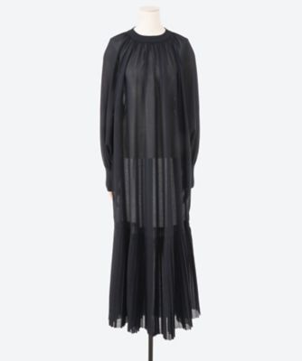 緑林シリーズ HYKE SHIRRED VOILE DRESS ワンピース - crumiller.com