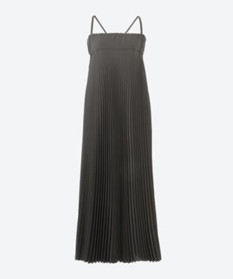 ＜HYKE (Women)＞ＡＦＦＥＴＡ　ＰＬＥＡＴＥＤ　ＭＡＸＩ　ＤＲＥＳＳ