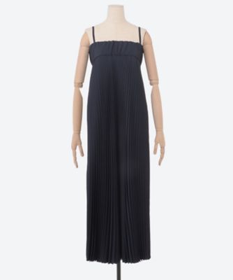 AFFETA PLEATED MAXI DRESS | HYKE (Women 