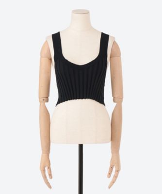 【HYKE(ハイク)】 RIBBED SWATER BUSTIER TOP定価27500円