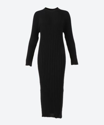＜HYKE (Women)＞ＷＩＤＥ　ＲＩＢＢＥＤ　ＳＷＥＡＴＥＲ　ＤＲＥＳＳ