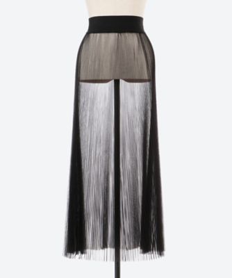 ＜HYKE (Women)＞ＴＵＩＬＬＥ　ＰＬＥＡＴＥＤ　ＳＫＩＲＴ