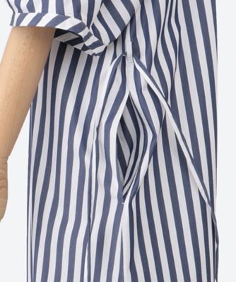 STRIPED BALLOON SLEEVE DRESS | HYKE