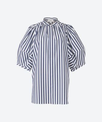 【メーカー直売】の商品をすべて STRIPED BLOUSE SLEEVE BALLOON トップス