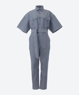 ＜HYKE (Women)＞ＣＨＡＭＢＲＡＹ　ＯＶＥＲＡＬＬ