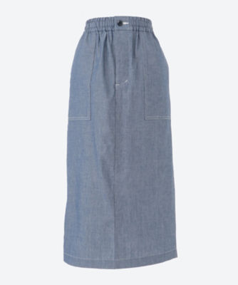 ＜HYKE (Women)＞ＣＨＡＭＢＲＡＹ　ＳＫＩＲＴ