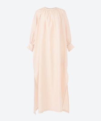 ＜HYKE (Women)＞ＬＩＮＥＮ　ＳＭＯＣＫＥＤ　ＭＡＸＩ　ＤＲＥＳＳ