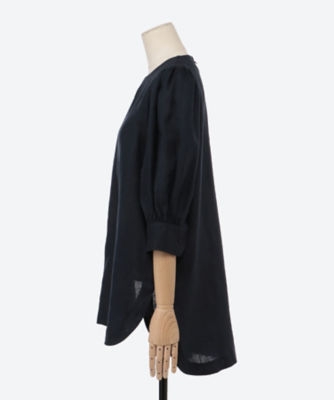 LINEN BALLOON SLEEVE BLOUSE | HYKE