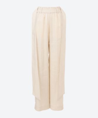 ＜HYKE (Women)＞ＬＩＮＥＮ　ＷＩＤＥ　ＬＥＧ　ＰＡＮＴＳ