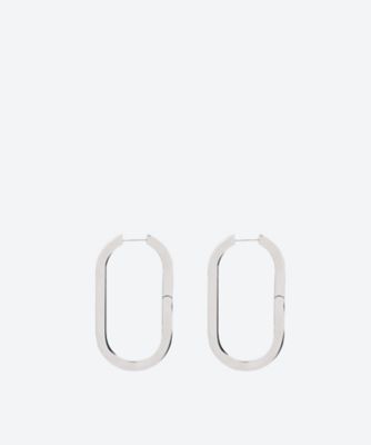 ＜HYKE (Women)＞ＯＶＡＬ　ＥＡＲＲＩＮＧＳ（ＬＡＲＧＥ）　ｓｉｌｖｅｒ