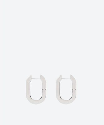 ＜HYKE (Women)＞ＯＶＡＬ　ＥＡＲＲＩＮＧＳ（ＳＭＡＬＬ）　ｓｉｌｖｅｒ