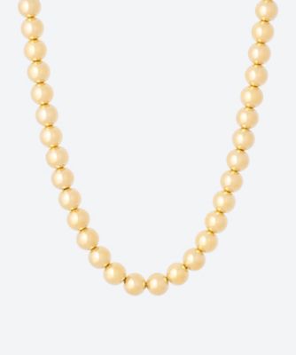 ＜HYKE (Women)＞ＢＡＬＬ　ＮＥＣＫＬＡＣＥ　ｇｏｌｄ