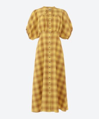 ＜leur logette (Women)＞レトロオンプレチェックドレス　伊勢丹新宿店限定