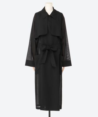 【美品】完売 \u0026her アンドハー Trench Coat約55㎝