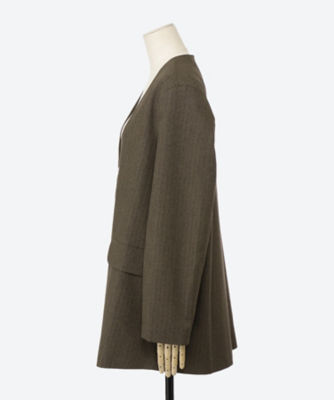 GANNI ジャケット Kalamata Green Shiny Quilt Midi Jacket | GANNI US