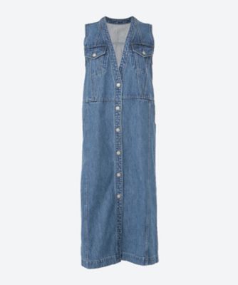 ＜AKIRANAKA (Women)＞Ｙｖｏｎｎｅ　ｄｅｎｉｍ　ｖｅｓｔ　ＢＬ