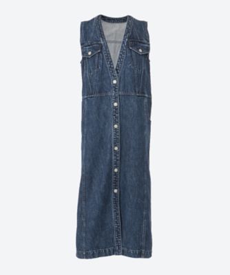 ＜AKIRANAKA (Women)＞Ｙｖｏｎｎｅ　ｄｅｎｉｍ　ｖｅｓｔ　ＮＶ