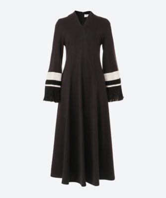 ＜AKIRANAKA (Women)＞Ｆｒａｎｋａ　ｆｒｉｎｇｅ　ｃｕｆｆｓ　ｊｅｒｓｅｙ　ｄｒｅｓｓ　ＢＫ