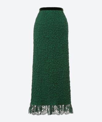 ＜leur logette (Women)＞Ｆｒａｐｐｅ　ｔａｆｆｅｔａ　ｓｋｉｒｔ