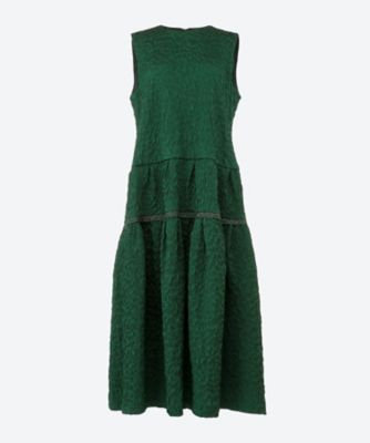 ＜leur logette (Women)＞Ｆｒａｐｐｅ　ｔａｆｆｅｔａ　ｄｒｅｓｓ