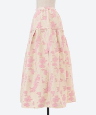 leur logette ルールロジェット　フラワー　スカート Flower jacquard skirt | leur logette