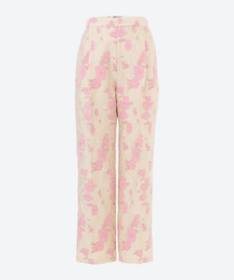 ＜leur logette (Women)＞Ｆｌｏｗｅｒ　ｊａｃｑｕａｒｄ　Ｐａｎｔｓ