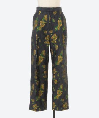 Flower jacquard Pants | leur logette (Women 