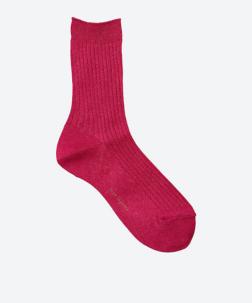 ＜三越伊勢丹/公式＞ ロジェット polyester glitter socks 22dk pink 靴下