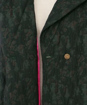 Lame tree jacquard coat | leur logette