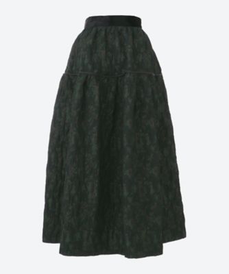 ＜leur logette (Women)＞Ｌａｍｅ　ｔｒｅｅ　ｊａｃｑｕａｒｄ　ｓｋｉｒｔ