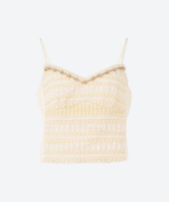 ＜leur logette (Women)＞Ｃｈａｔｅａｕ　ｊａｃｑｕａｒｄ　ｃａｍｉｓｏｌｅ