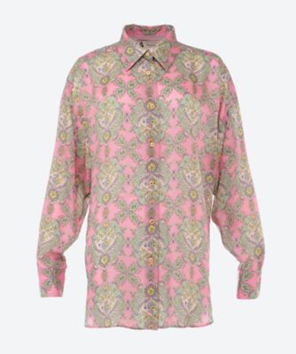 ＜leur logette (Women)＞Ｗａｌｌ　ｆｌｏｗｅｒ　ｂｌｏｕｓｅ