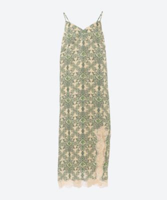 ＜leur logette (Women)＞Ｗａｌｌ　ｆｌｏｗｅｒ　ｃａｍｉｓｏｌｅ　ｄｒｅｓｓ