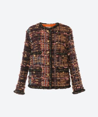 ＜leur logette (Women)＞ｔｗｅｅｄ　ｊａｃｋｅｔ