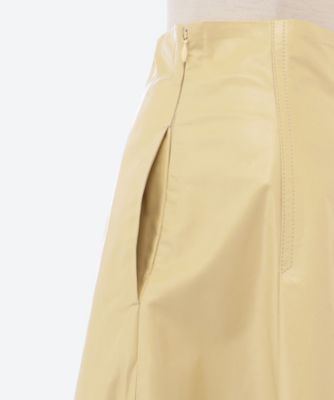 LIGHT COW LEATHER SKIRT | AURALEE (Women 