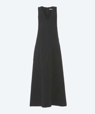 TENSE WOOL DOUBLE CLOTH DRESS 