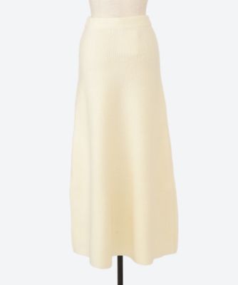 MILLED FRENCH MERINO RIB KNIT FLARE SKIRT ファッション・服 三越伊勢丹オンラインストア・通販【公式】