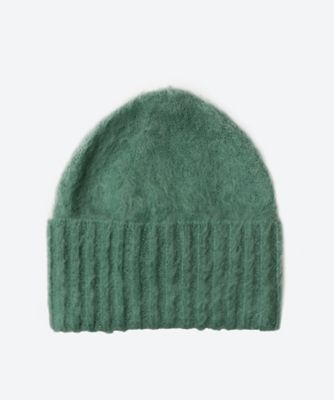 BRUSHED SUPER KID MOHAIR KNIT CAP
