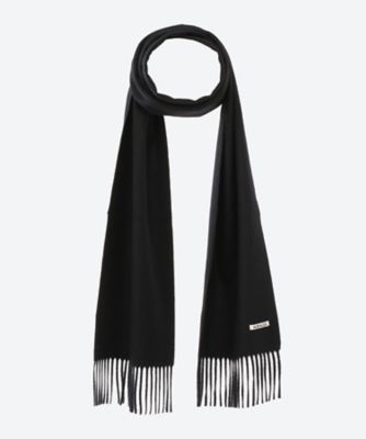 AURALEE cashmere narrow stole 黒 オーラリー