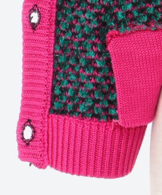 leur logette Fancy wool vest ニットベスト ピンク leur logette Fancy wool vest ニットベスト ピンク Fancy