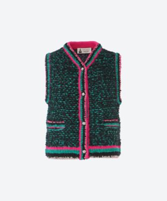 ＜leur logette (Women)＞Ｆａｎｃｙ　ｗｏｏｌ　ｖｅｓｔ