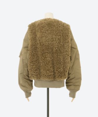 ＦＡＵＸ ＳＨＥＡＲＬＩＮＧ ＴＹＰＥ ＭＡ－１ | ファッション・服 